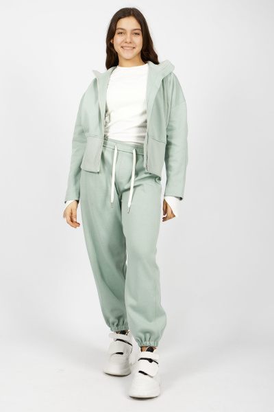 Брюки (серо-зеленый, 110-134)