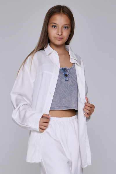 Блузка G-SH25106 (Белый, 134-164)