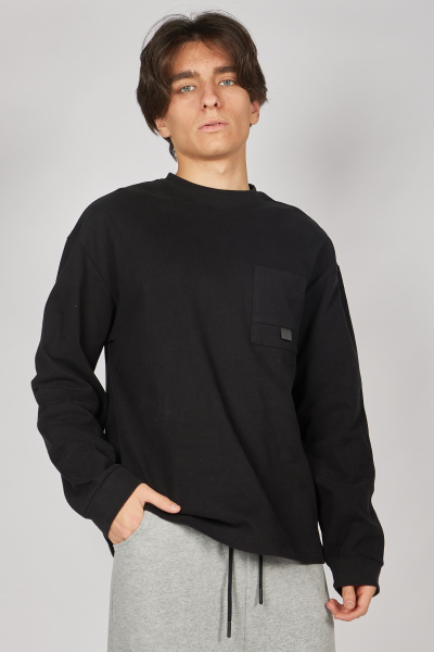Лонгслив B-SW35274 (Черный, 140-170)