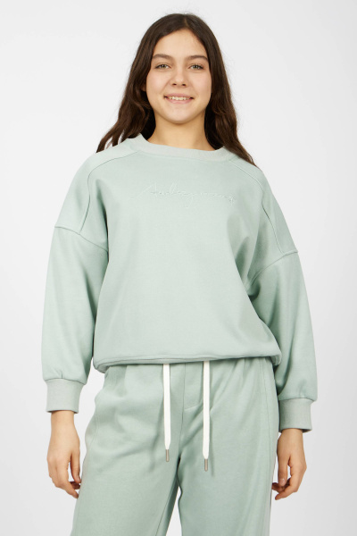 Джемпер (серо-зеленый, 110-134)