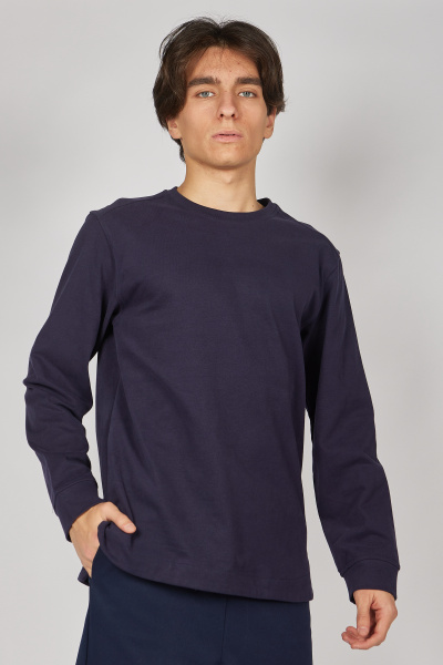 Лонгслив B-SW35273 (Синий, 122-134)