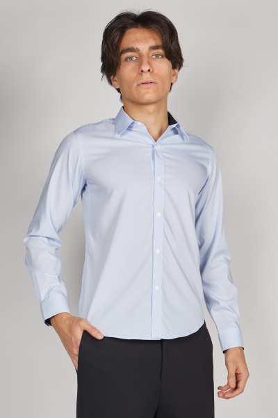 Рубашка B-SH35304 (Голубой, 122-134)
