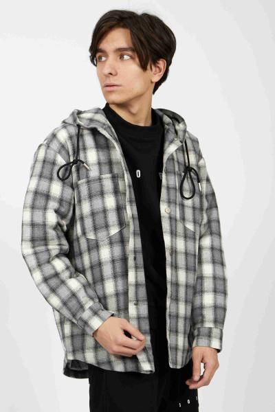 рубашка B-SH34673 (черно-белый, 110-134)