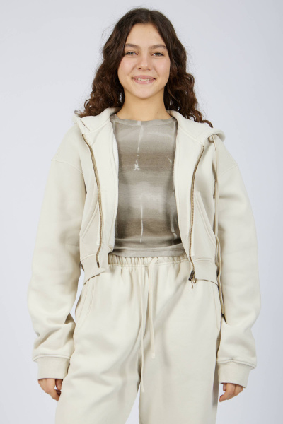 Толстовка на молнии (Бежевый, 140-170)