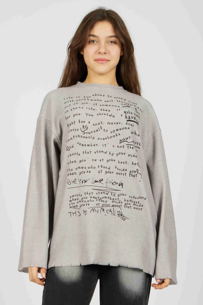 Лонгслив (Серый, 140-170)