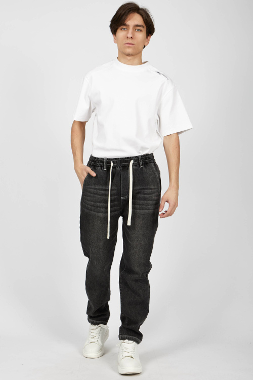 брюки (джинсы) B-JN34667 (Черный, 170)