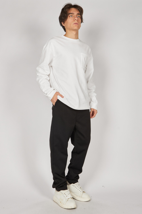 Лонгслив B-SW35274 (Белый, 140-170)