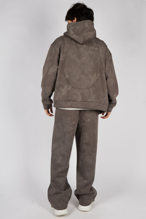 Толстовка на молнии B-HDZ35433 (коричневый, 140-170)