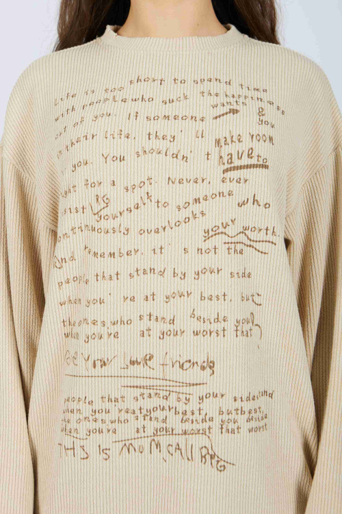 Лонгслив (Бежевый, 140-170)