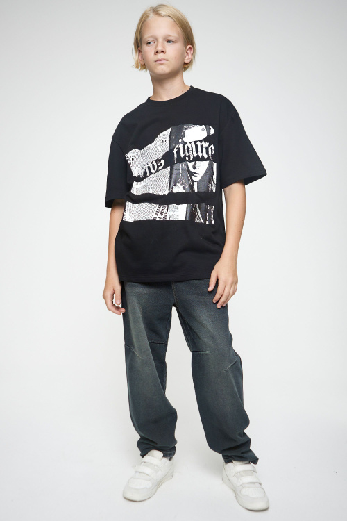 Джинсы B-JN35117 (Джинс. черный, 140-170)