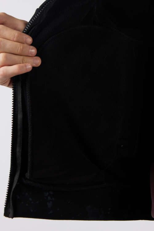 Толстовка на молнии B-HDZ35433 (Черный, 140-170)