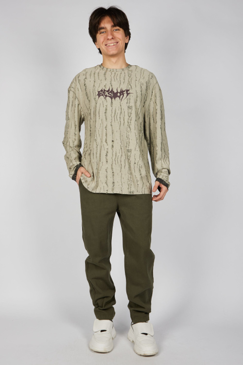 Брюки B-TR35457 (хаки, 140-170)