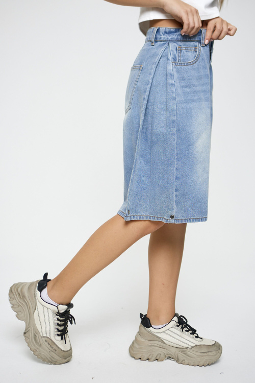 Шорты B-JN35181 (Джинсовый, 140)