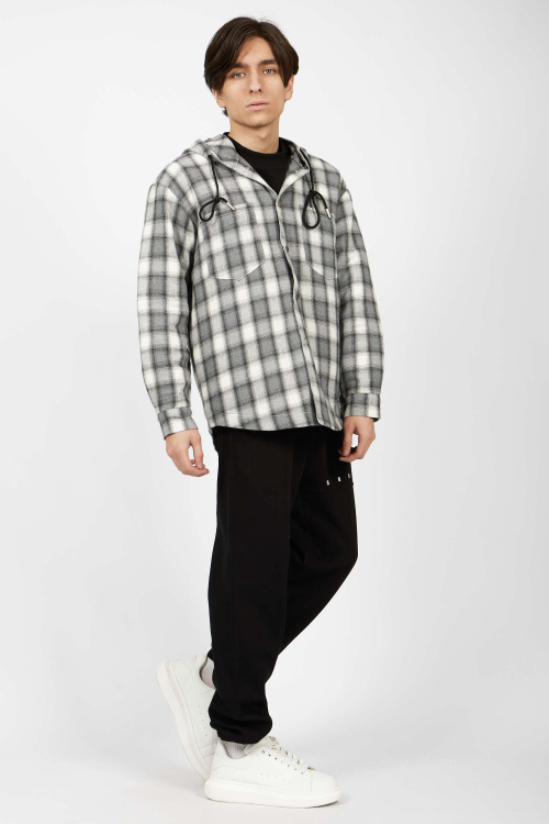 рубашка B-SH34673 (черно-белый, 110-134)