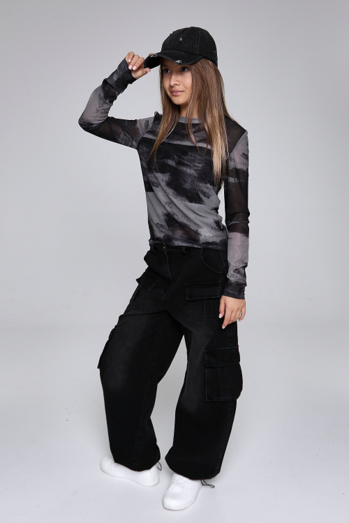 Кепка A-KP57055 (Джинс. черный, Унив. (3 шт))