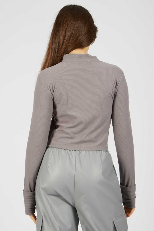 Лонгслив (Серый, 140-170)