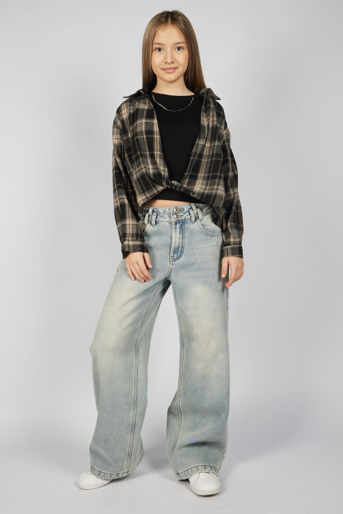 Джинсы G-JN25434 (джин. синий, 134-164)