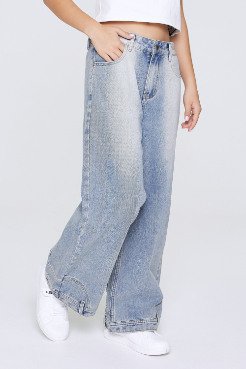 Джинсы B-JN35159 (Джинсовый, 140)