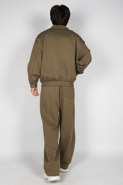 Толстовка на молнии B-HDZ35442 (хаки, 140-170)