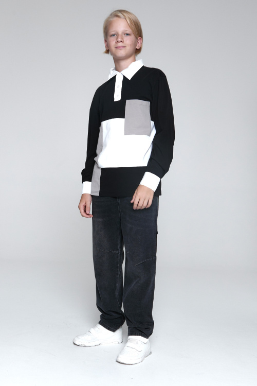 Джинсы B-JN35117 (Джинс. синий, 140-170)