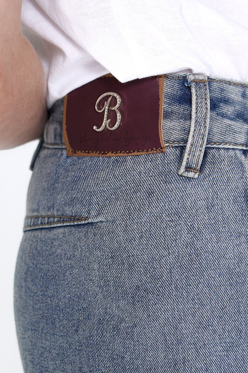 Джинсы B-JN35159 (Джинсовый, 140)