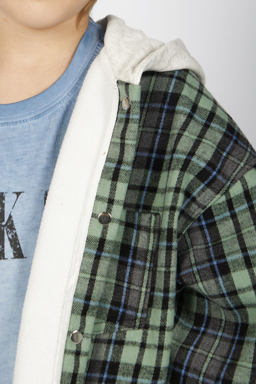 Рубашка B-JCK35495 Miasin (голубой в клетку, 134)