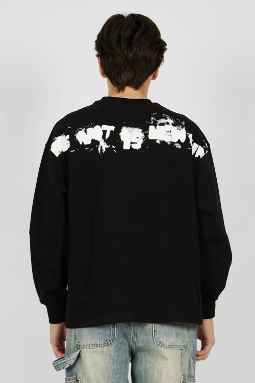 Лонгслив (Черный, 110-134)