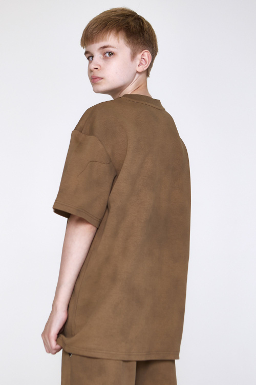 Футболка B-TS35151 (Темно-бежевый, 140-170)