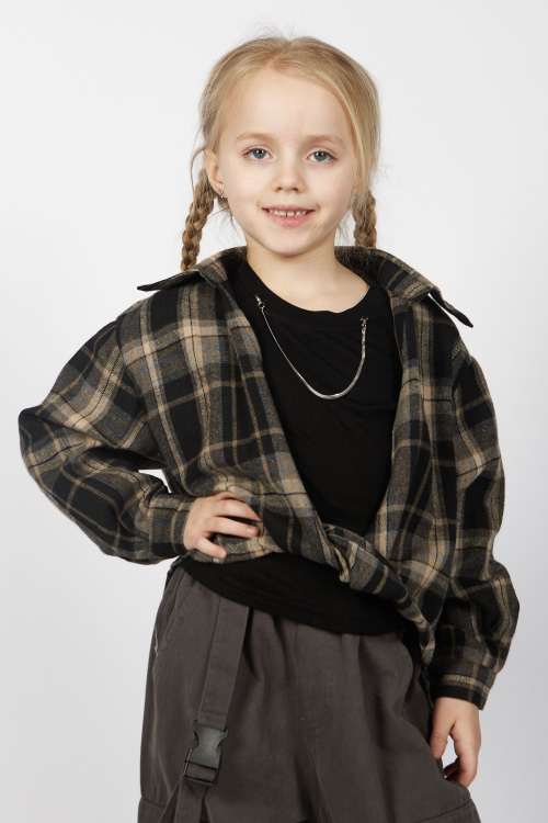 Блузка G-SH25483 (Серый, 104-128)