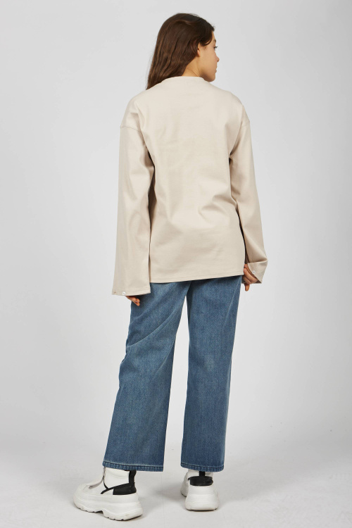 фуфайка B-SW34654 (Бежевый, 140-170)