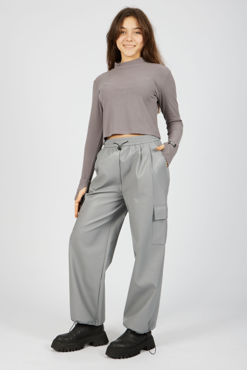 Лонгслив (Серый, 140-170)