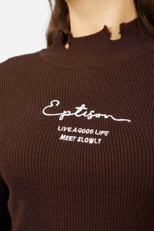 Лонгслив (коричневый, 140-170)