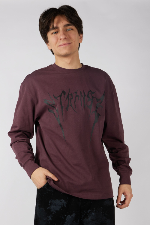 Лонгслив B-SW35444 (бордовый, 140-170)