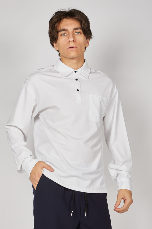 Поло B-PL35242 (Белый, 140-170)