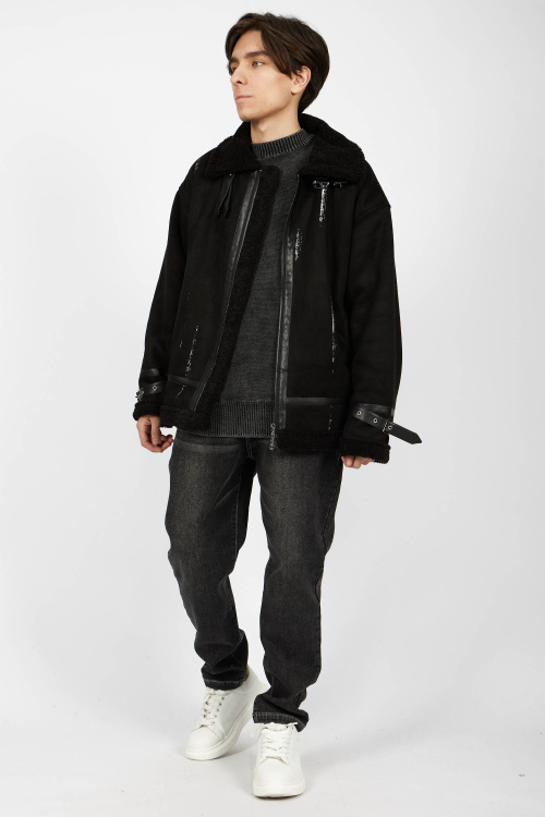 брюки (джинсы) B-JN34667 (Черный, 170)