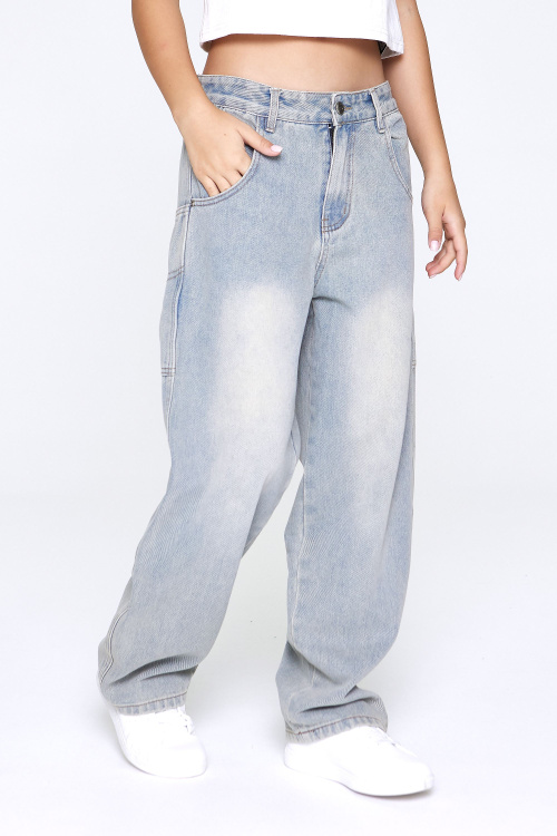 Джинсы G-JN25138 (Джинс. синий, 134-164)