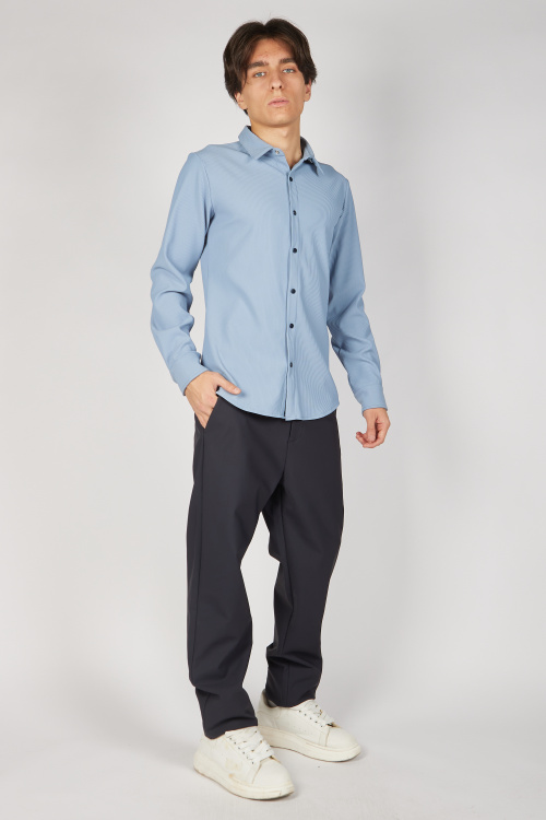 Рубашка B-SH35231 (Голубой, 122-134)
