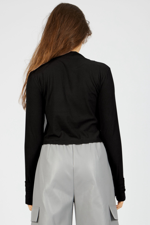 Лонгслив (Черный, 140-170)