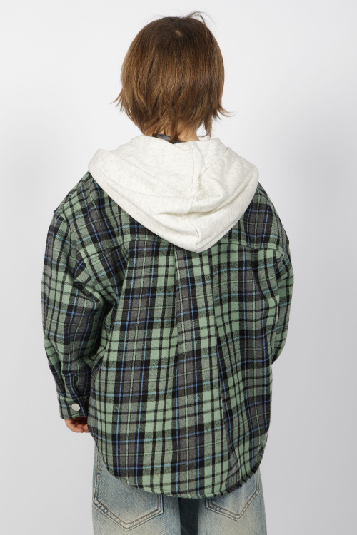 Рубашка B-JCK35495 Miasin (голубой в клетку, 134)