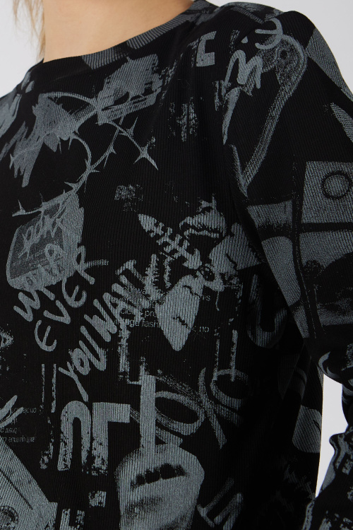 Лонгслив G-TN25422 (Черный, 134-164)