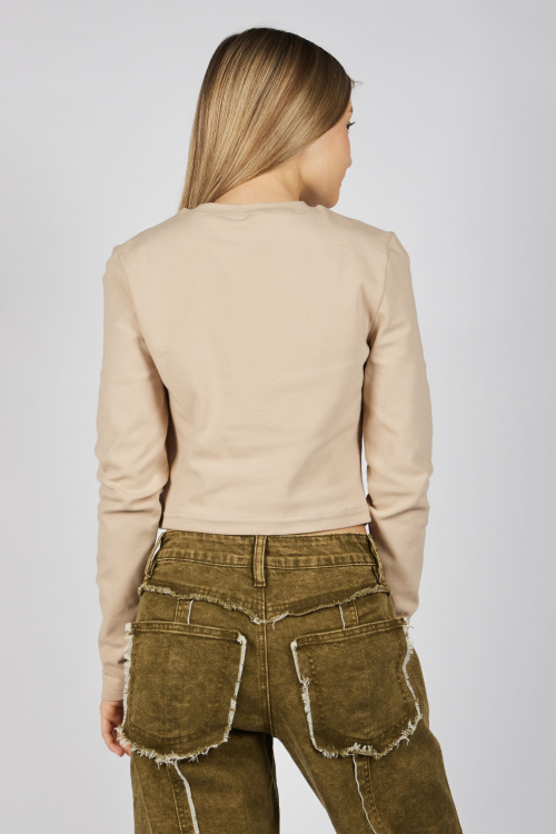 Лонгслив G-TN25441 (Бежевый, 134-164)