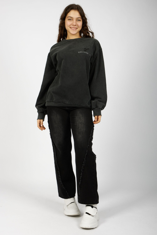 Джинсы (джин. черный, 140-170)