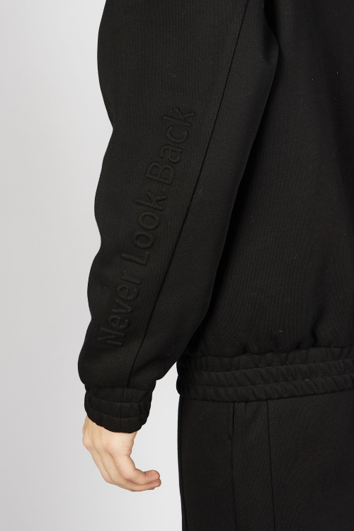 Толстовка на молнии B-HDZ35442 (Черный, 140-170)