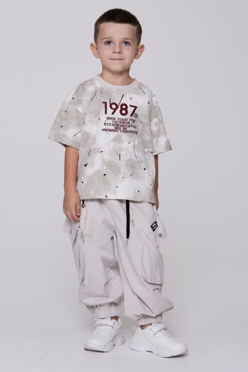 Брюки B-TR35194 (Светло-бежевый, 110-134)