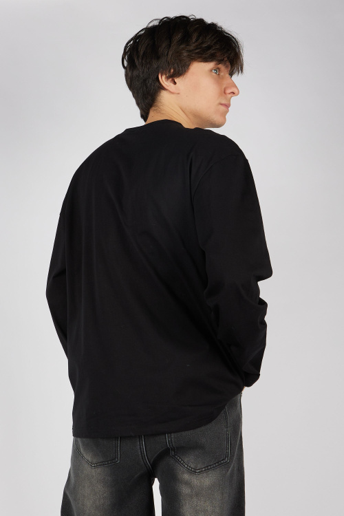 Лонгслив B-SW35446 (Черный, 140-170)