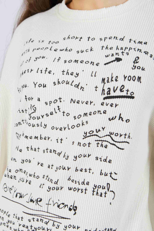 Лонгслив (Молочный, 140-170)