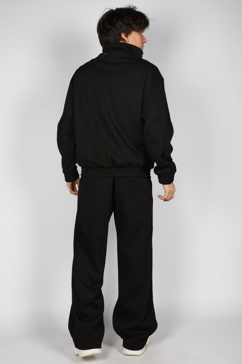 Толстовка на молнии B-HDZ35442 (Черный, 140-170)