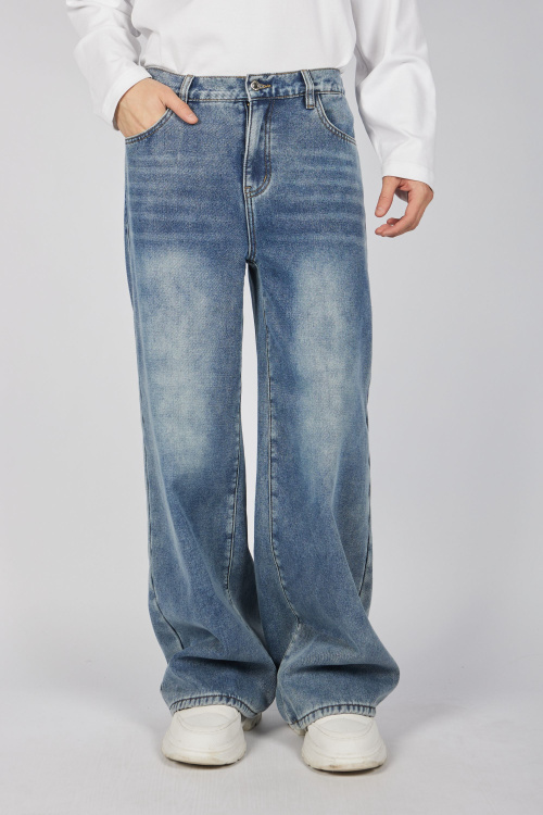 Джинсы B-JN35459 (джин. синий, 140-170)