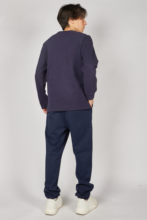 Лонгслив B-SW35273 (Синий, 122-134)