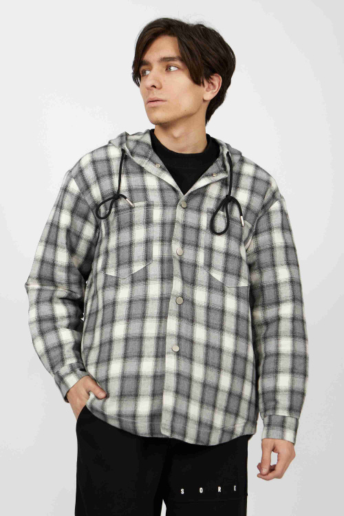 рубашка B-SH34673 (черно-белый, 110-134)